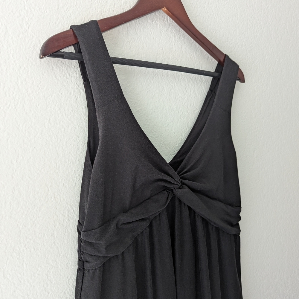Patagonia Women's Bandha Front Twist V-Neck Black Casual Dress Sleevless Size L - Picture 4 of 13